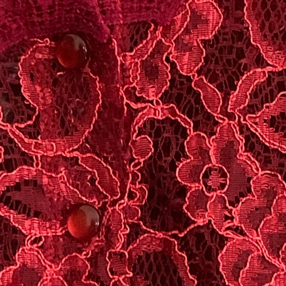 New Free People Intimately XS Lace Shrug w/buttons - Picture 3 of 8